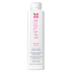 Biolage Color Last Purple Shampoo - pH Balancing Shampoo for Color-Treated Blonde Hair, Neutralizes Brass & Unwanted Warm Tones, Violet Pigments, Vegan, Paraben-Free, Packaging May Vary