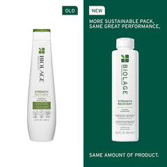 Biolage Strength Recovery Shampoo & Conditioner Set - Gently Cleanses & Reduces Breakage, For All Damaged & Sensitized Hair Types, Vegan and Cruelty-Free, 13.5 Fl Oz