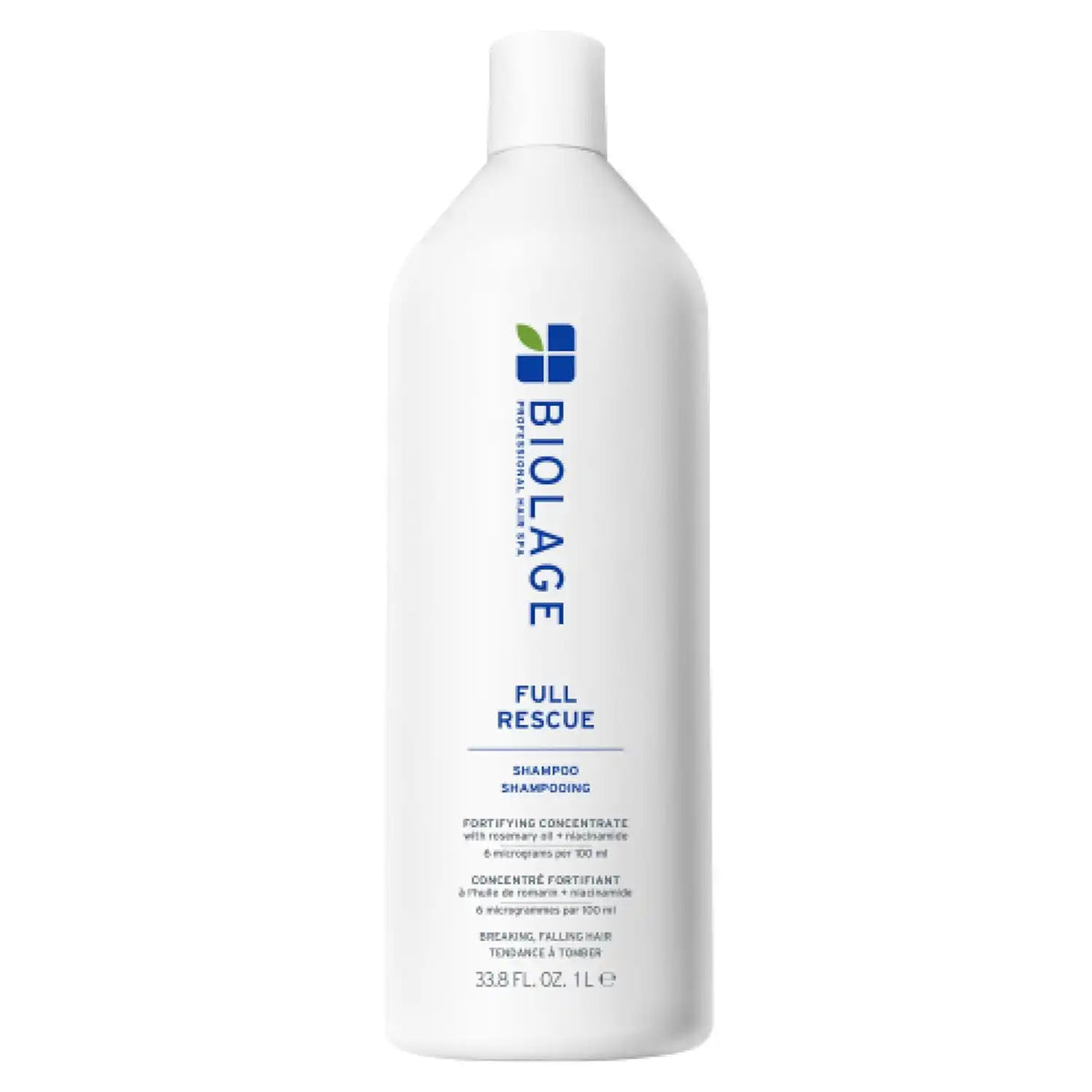 Biolage Full Rescue Shampoo - Fortifies & Strengthens for Stronger Hair, Longer Lengths in 4 weeks*, Instantly Fuller-Looking Hair, Rosemary Oil & Niacinamide, Vegan & Cruelty-Free