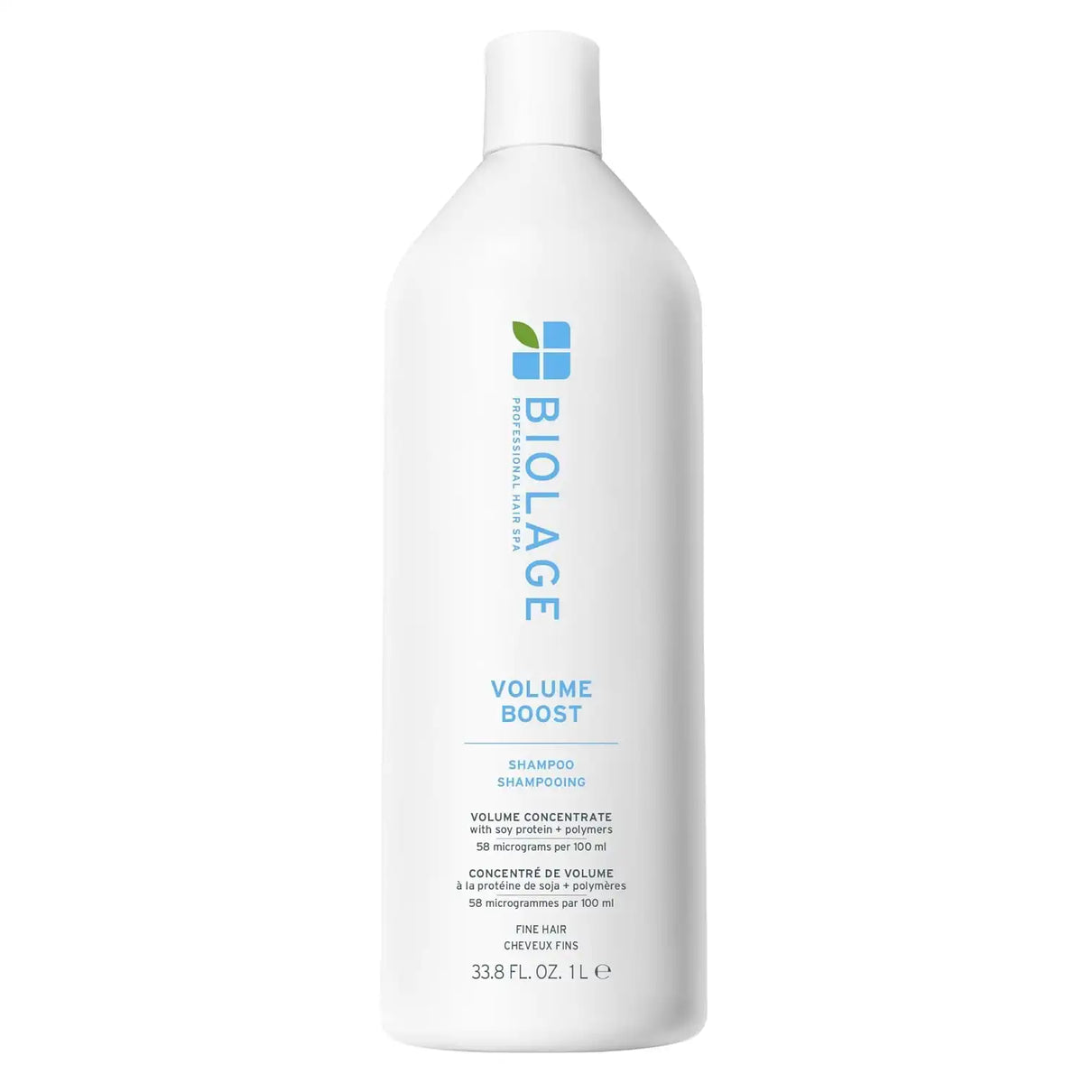 Biolage Volume Boost Shampoo - Long-Lasting Volume, Gently Cleanses, Adds Lightweight Shine To Fine Hair, Soy Protein & Polymers, Vegan, Paraben-Free