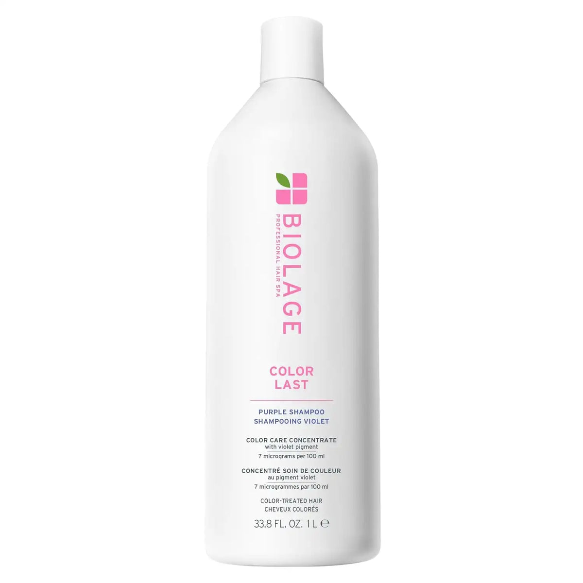 Biolage Color Last Purple Shampoo - pH Balancing Shampoo for Color-Treated Blonde Hair, Neutralizes Brass & Unwanted Warm Tones, Violet Pigments, Vegan, Paraben-Free, Packaging May Vary