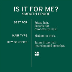 Biolage Smooth Proof Leave-In Cream - Frizz Control & Manageability, Anti-Frizz Leave-In, Infused with micro-dosed with Camellia Oil & Glycerin, Vegan & Paraben-Free