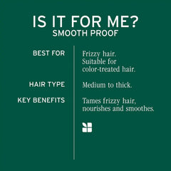 Biolage Smooth Proof Shampoo & Conditioner Set, Cleanses, Smooths & Controls Frizz, For Frizzy Hair, Paraben & Silicone-Free, Vegan
