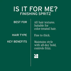 BIOLAGE Finishing Spritz - Strong Hold, Quick Dry Non-Aerosol Hairspray, Controls Frizz for Up to 24 Hours, Vegan & Cruelty-Free, packaging may vary