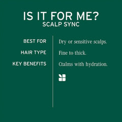 Biolage Scalp Sync Calming Shampoo & Universal Conditioner Set - Calms & Hydrates Dry or Irritated Scalp, Paraben & Silicone-Free, For Sensitivity Control, Vegan & Cruelty-Free, 33.8 Fl Oz