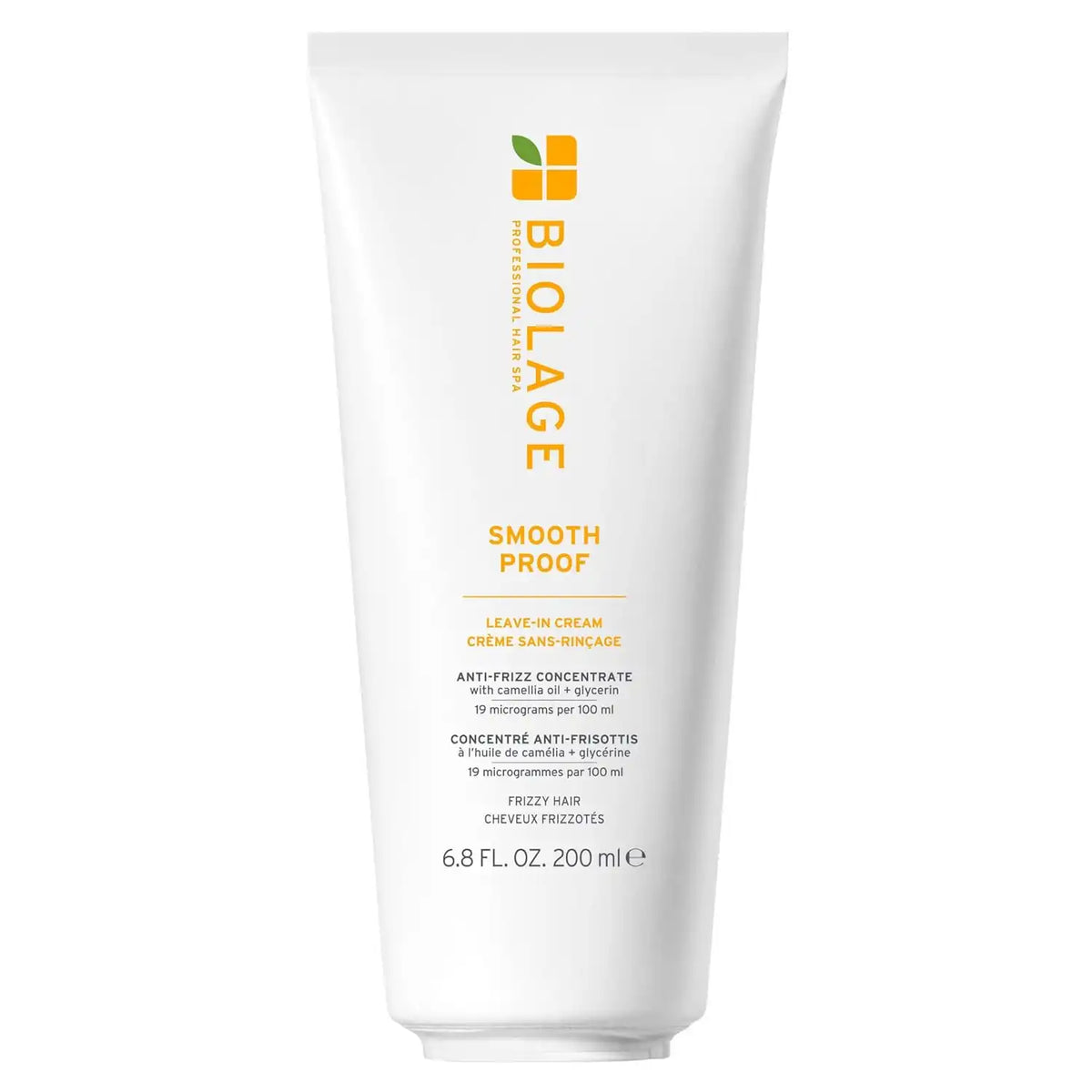 Biolage Smooth Proof Leave-In Cream - Frizz Control & Manageability, Anti-Frizz Leave-In, Infused with micro-dosed with Camellia Oil & Glycerin, Vegan & Paraben-Free