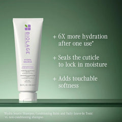 Biolage Hydra Source Conditioning Balm - For Fine To Medium Dry Hair, Moisturizes, Detangles & Adds Softness, Infused with Fermented Aloe & Micro-Filtered Hyaluronic Acid, Vegan & Paraben-Free