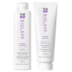 Biolage Hydra Source Shampoo & Conditioning Balm Set - Deeply Hydrates & Moisturizes Dry Hair, Infused with Fermented Aloe & Micro-Filtered Hyaluronic Acid, Vegan & Paraben-Free