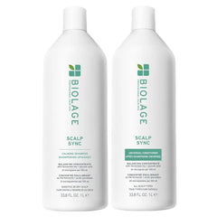 Biolage Scalp Sync Calming Shampoo & Universal Conditioner Set - Calms & Hydrates Dry or Irritated Scalp, Paraben & Silicone-Free, For Sensitivity Control, Vegan & Cruelty-Free, 33.8 Fl Oz